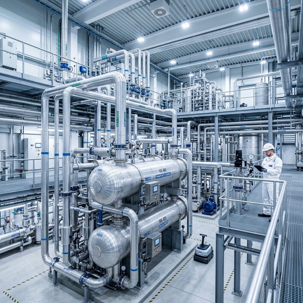 ETS Wärmetauscher Systeminstallation